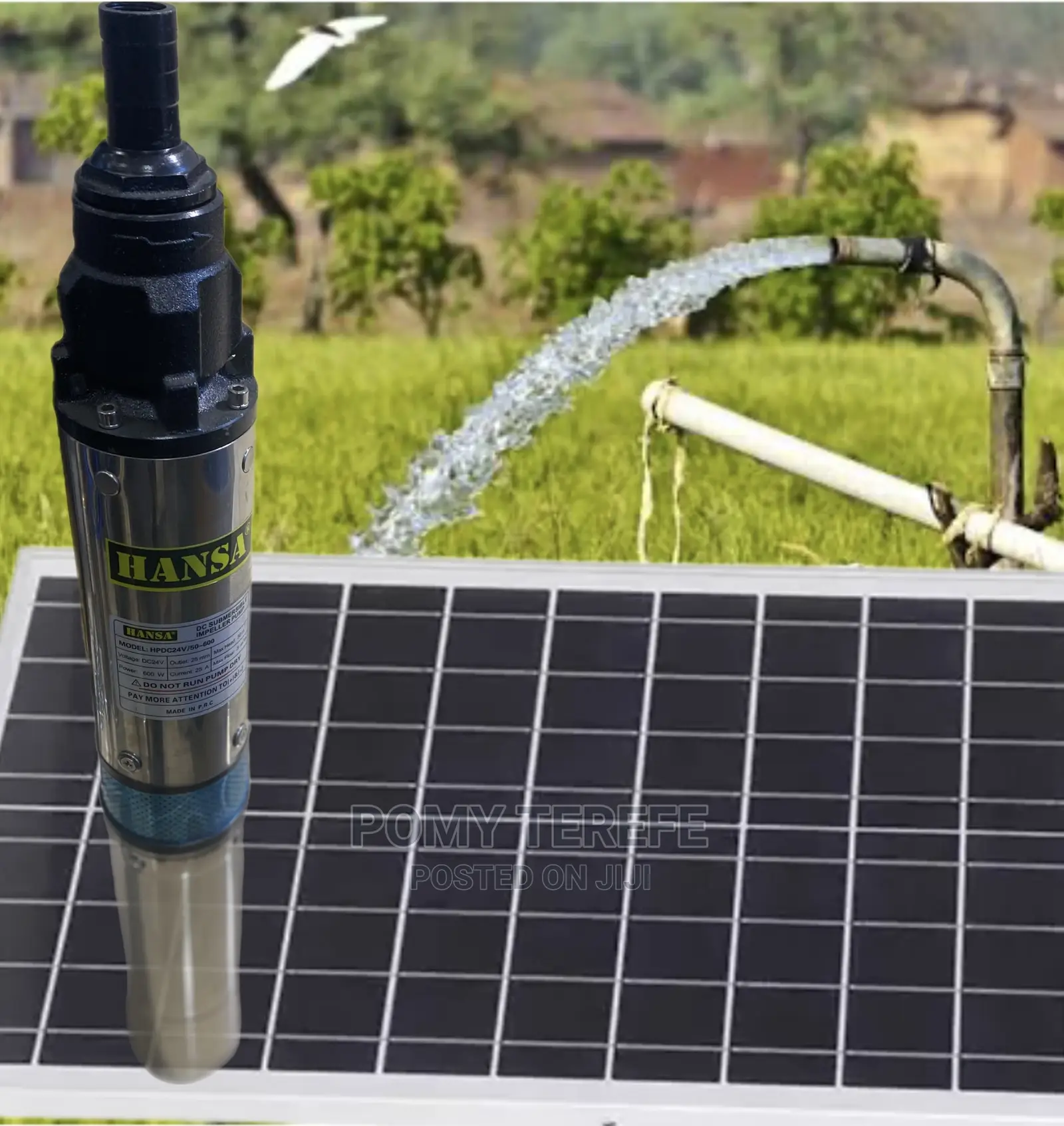 Solar Powered Deep Well Water Pump በፀሐይ ብርሀን ብቻ የሚሠራ የውሃ ፓምፖ