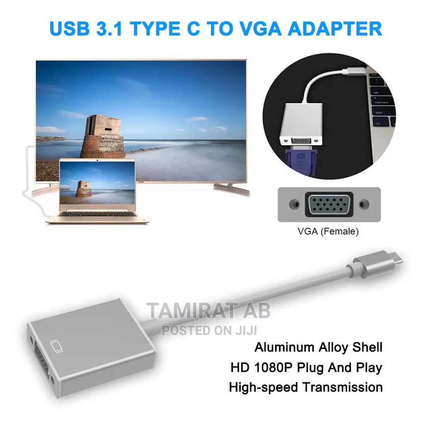 Type - C 3.1 to Vga Adapter