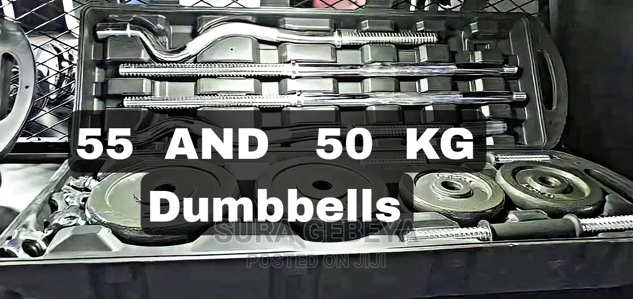 በቤቶ ስፖርት ይስሩ Dumbbells 55 Kg and 50 Kg