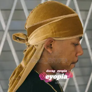 Photo - Golden Velvet Durag