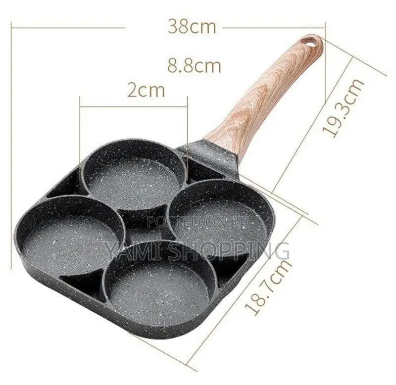 4 in 1 Flat Bottom Omelette Egg Pan
