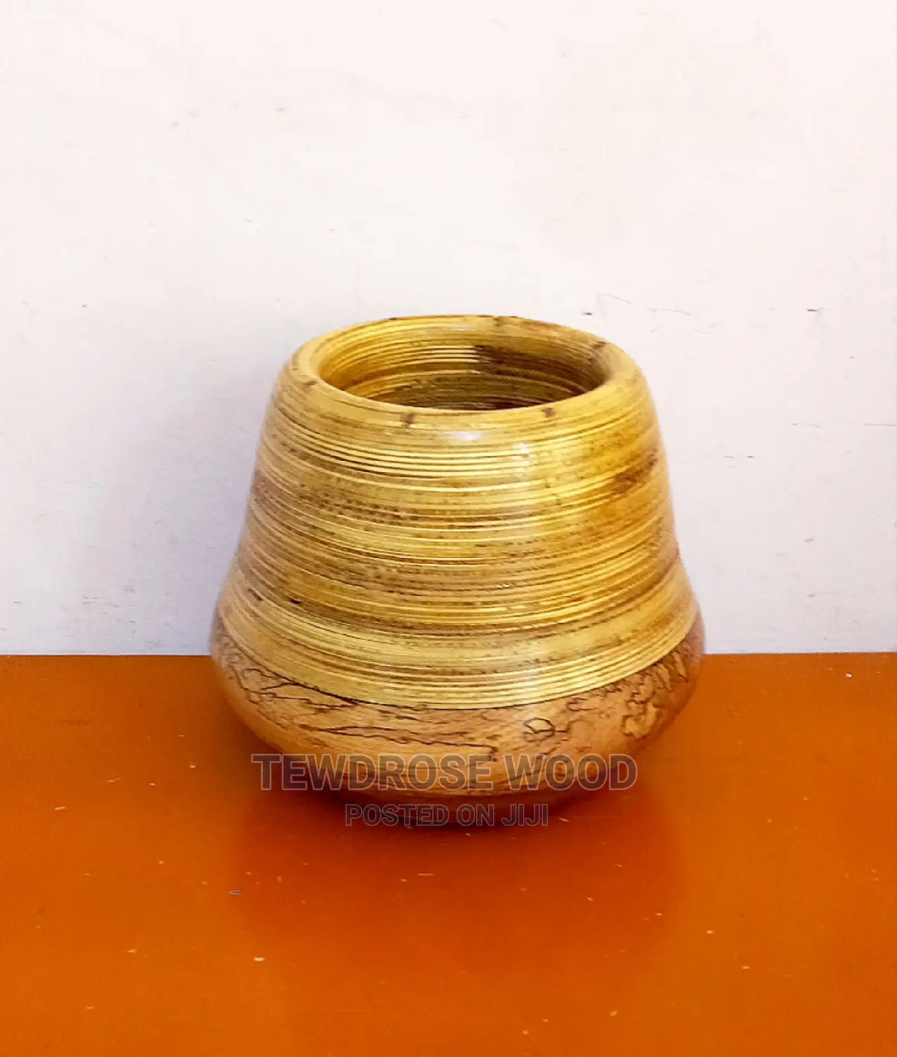 Very Beautiful Wood Vase.