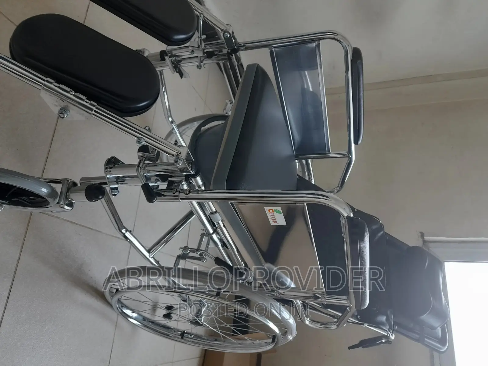 Lightweight Durable Recliner Portable Wheelchair COMMODE