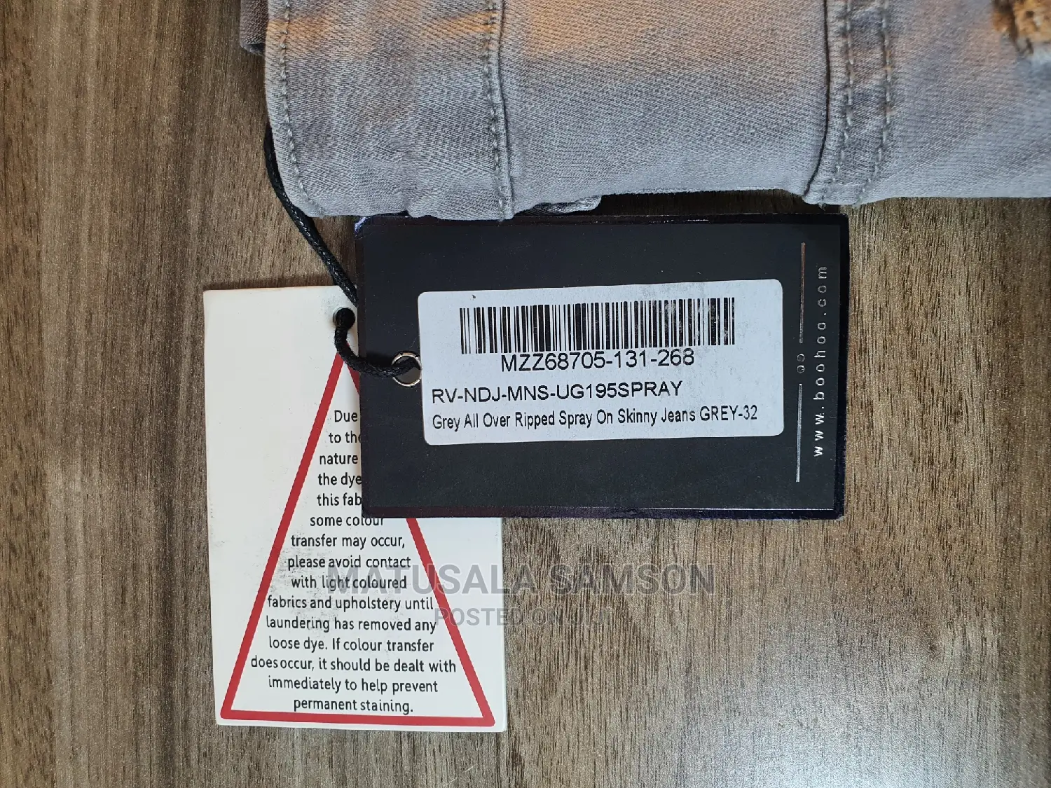 Boohoo Man Designed in Britian Worn Globaly