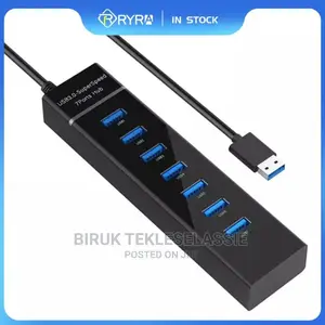 Photo - 7 Port Usb Hub Splitter Extender Usb 3.0 Adapter