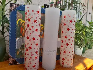 White and Red Candle