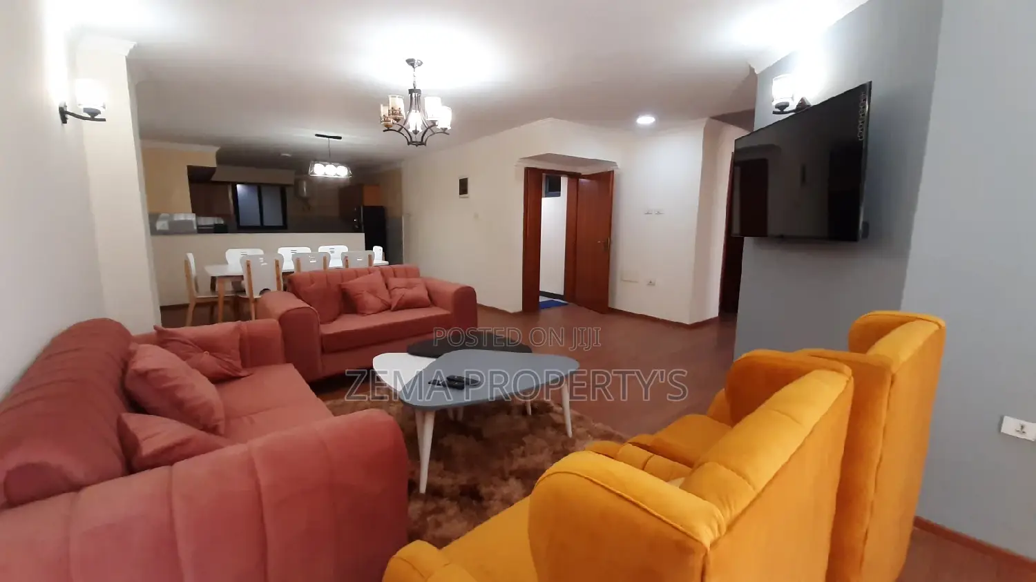 Furnished 3bdrm Apartment in Zema, Bole for Rent