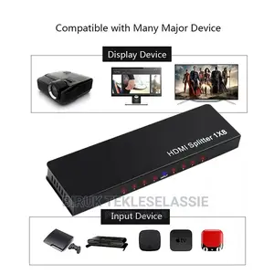 Hdmi Splitter 1x8 1 in 8 Out