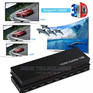 Hdmi Splitter 1x8 1 in 8 Out