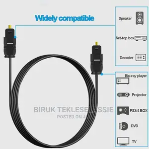 Optical Fibre Digital Audio Cable