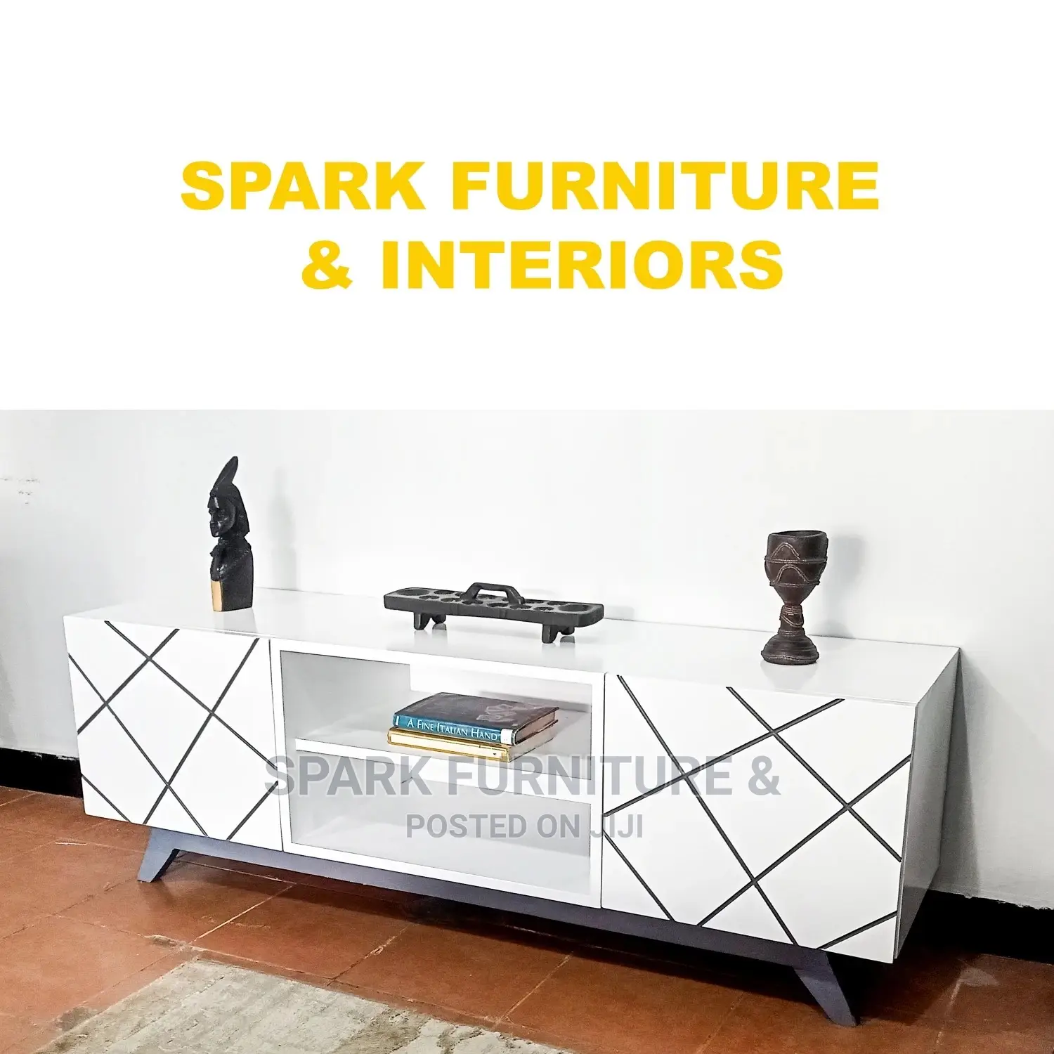 Abstract Lines TV Stand