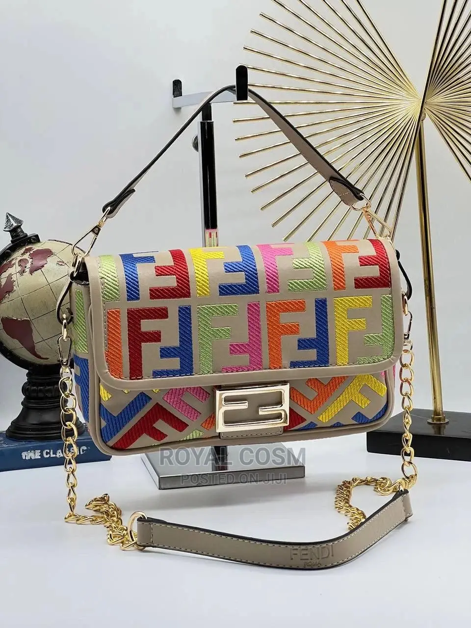 Fendi BAGUETTE Multicolour Canvas Bag