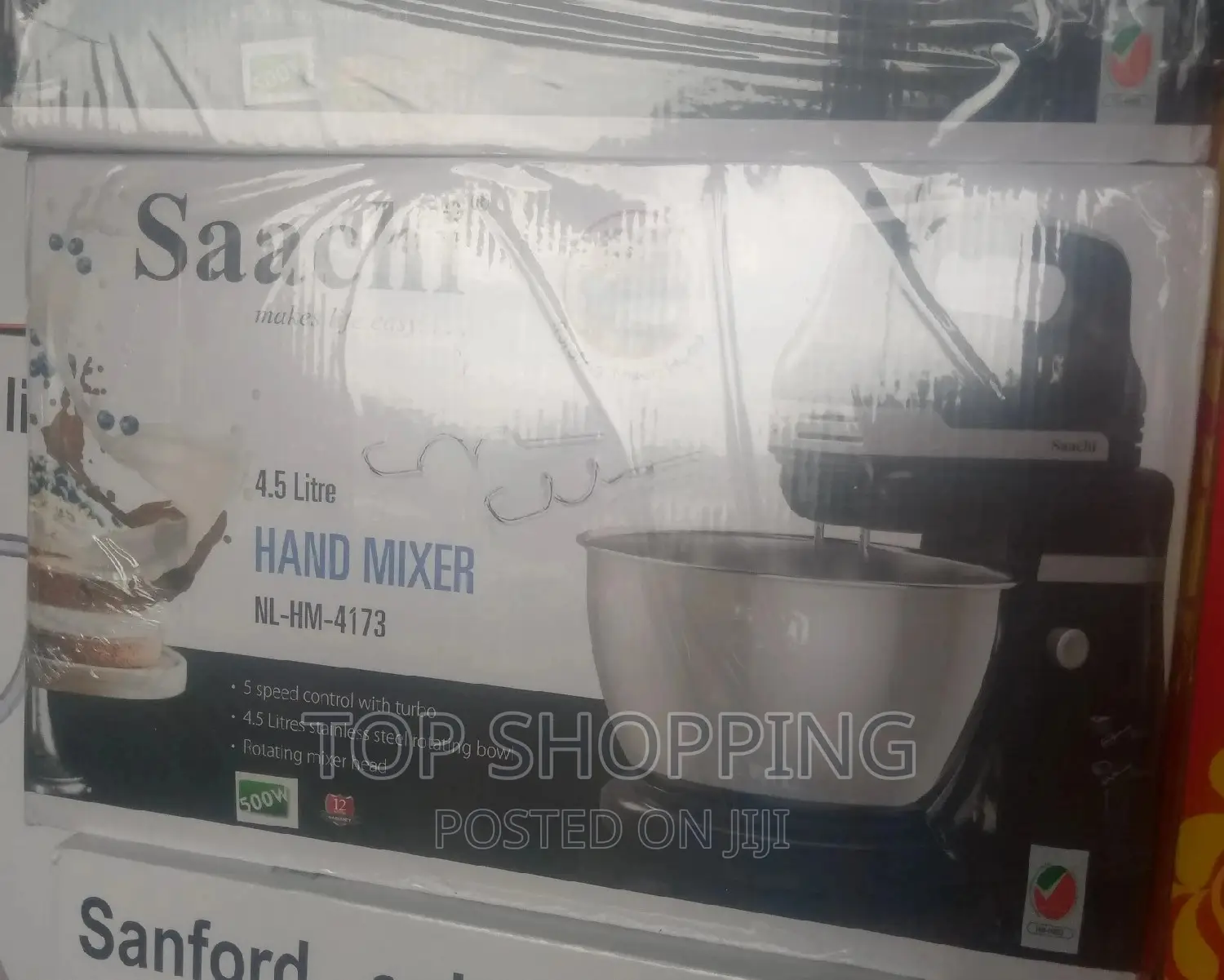 Saachi Stand Bowl Mixer (ሳቺ የሊጥ ማቡኪያ እና መቀላቀያ)