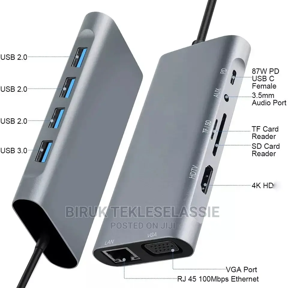 11 in 1 Usb C Hub Type C Adapter