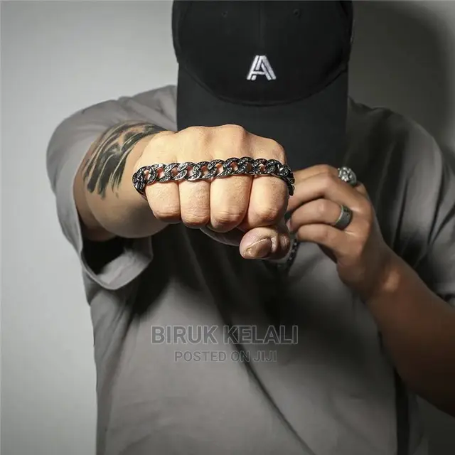 Diamond Encrusted Cuban Necklace and Bracelet