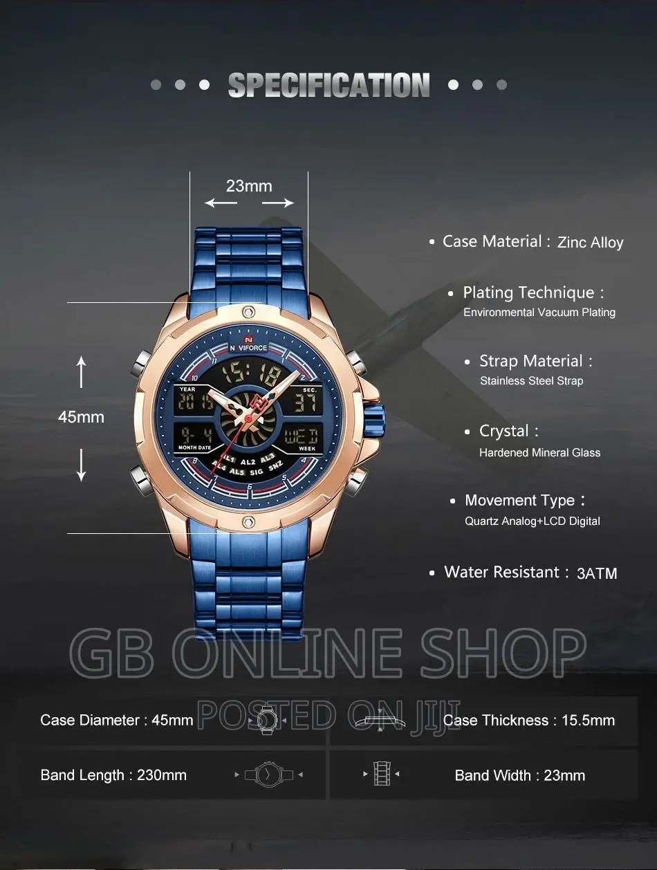 NAVIFORCE 9170 Top Men Luxury Wrist Watch