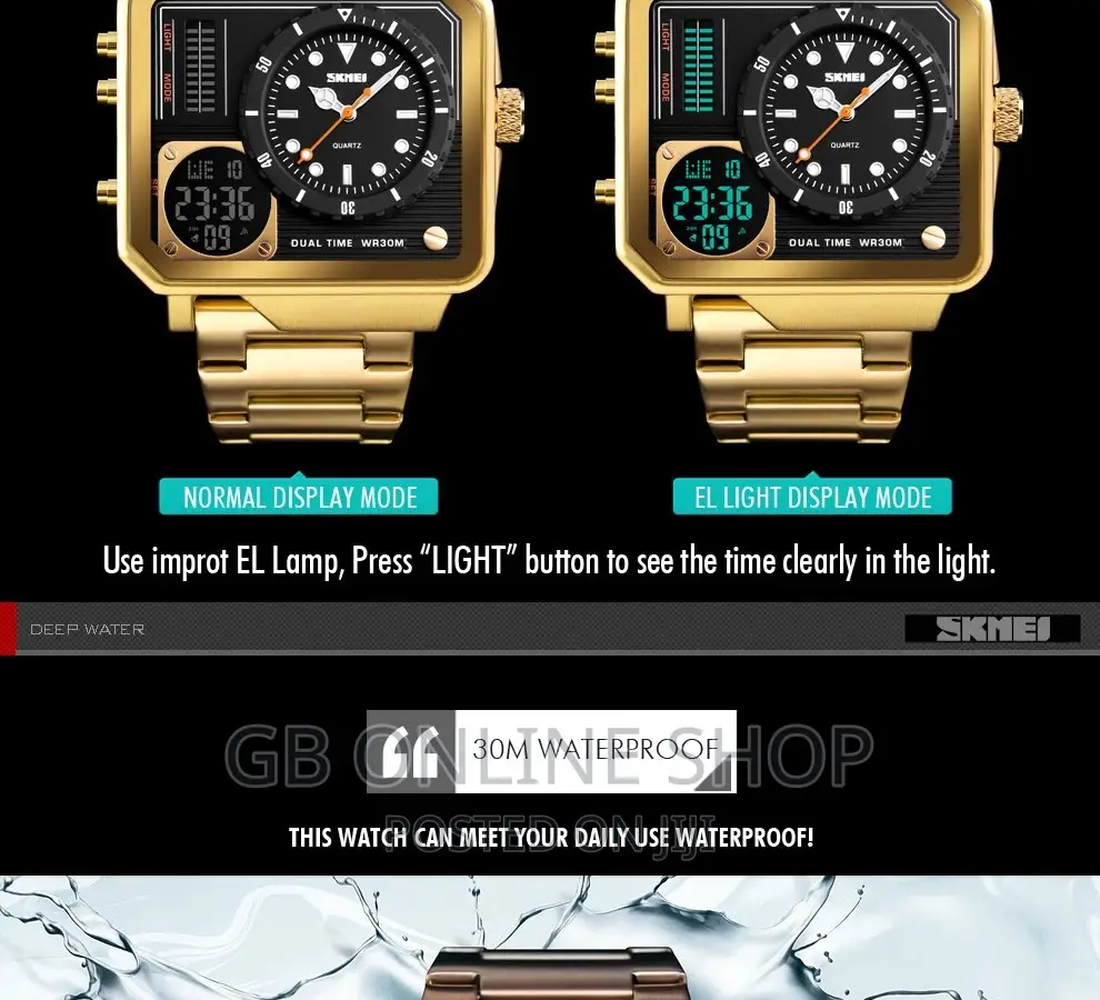 Skmei 1392 Mens Watches Waterproof Luxury Watch