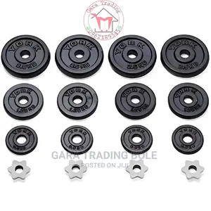 Dumbbell and Barbell 50kg Silver and Black Free Delivery