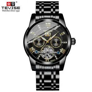Full Black Tevise Automatic Watch