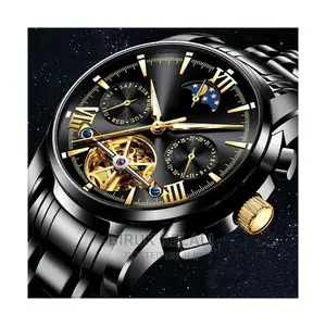 Full Black Tevise Automatic Watch