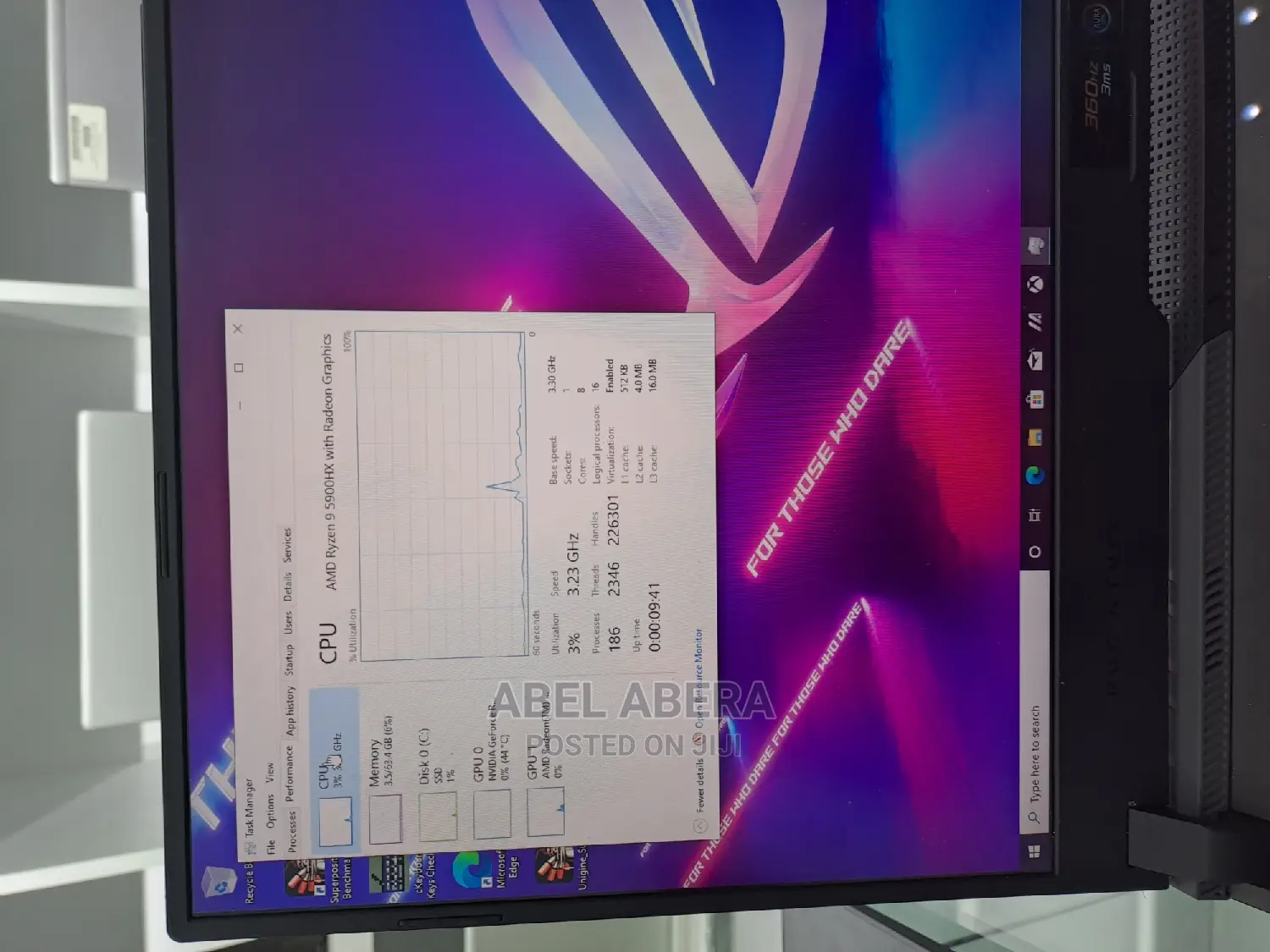 New Laptop Asus ROG Strix SCAR 15 64GB AMD Ryzen 9 SSD 1T