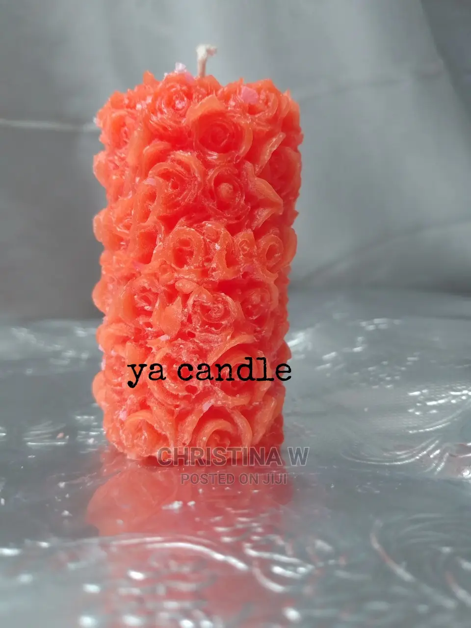 Flower Pattern Candle 3 Pieces