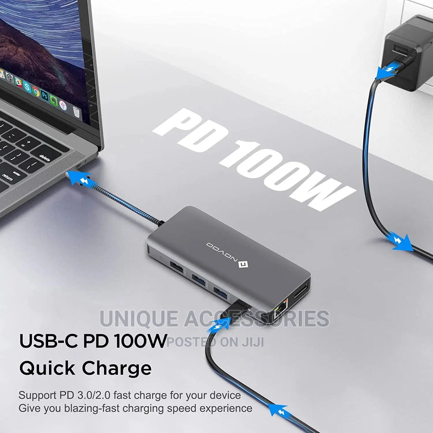 Novoo 11 in 1 Usb C Triple Display Docking Station