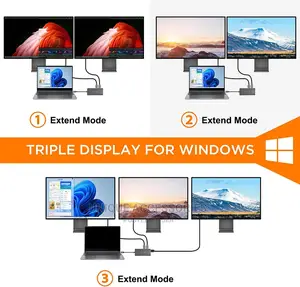 Novoo 11 in 1 Usb C Triple Display Docking Station