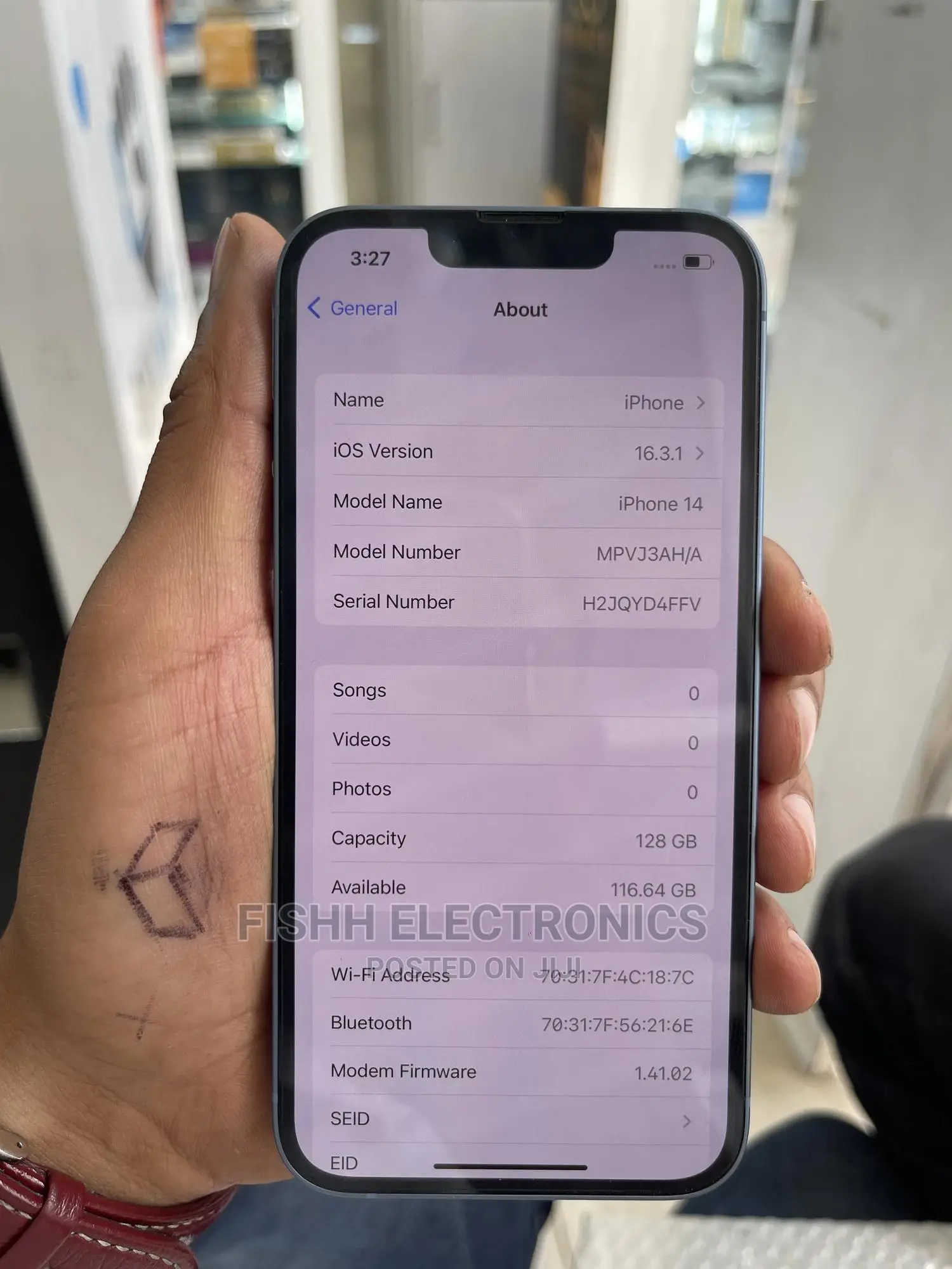 New Apple iPhone 14 128 GB Blue