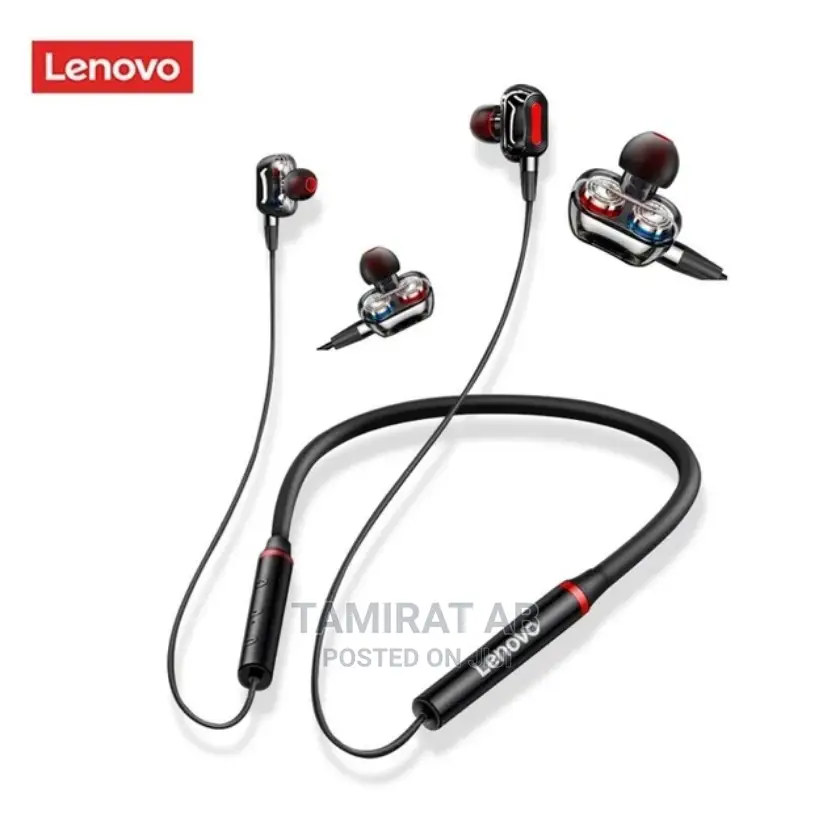 Lenovo HE05 Pro Neck Mount Dual Dynamic Driver Earphones