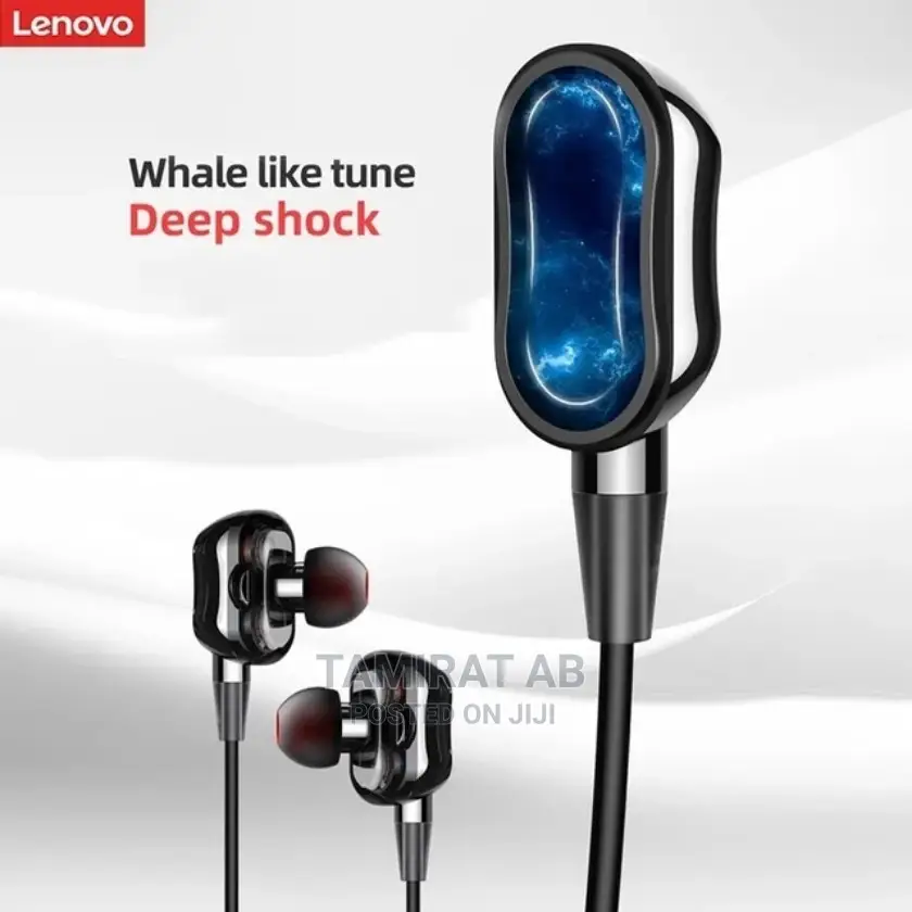 Lenovo HE05 Pro Neck Mount Dual Dynamic Driver Earphones