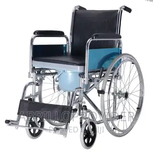 Folding Frame Commode Wheelchair for Senior