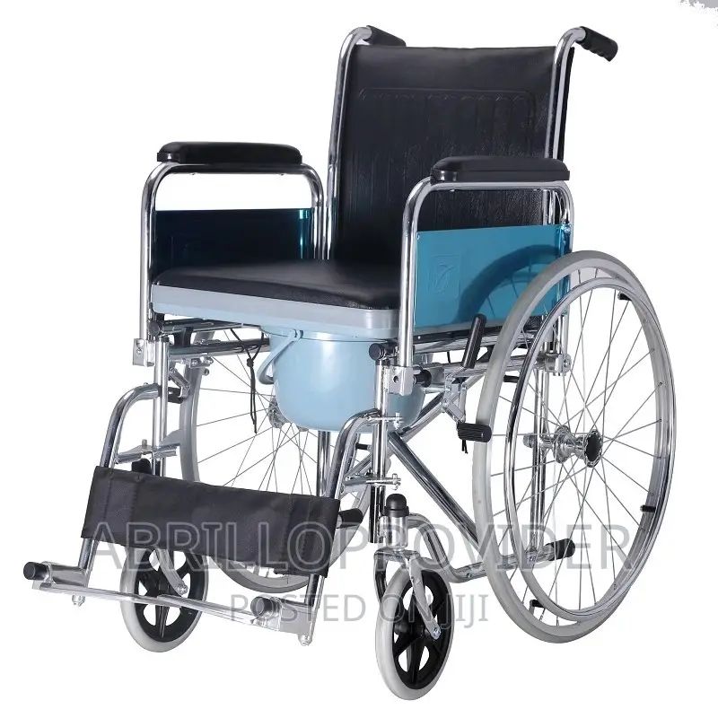 Folding Frame Commode Wheelchair for Senior