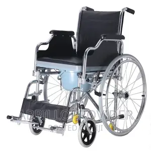 Folding Frame Commode Wheelchair for Senior