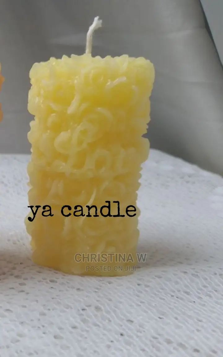 Flower Pattern Candle 3 Pieces