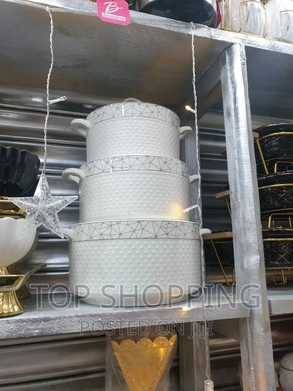 ባለ ሶስት ሸክላ የወጥ ማቅረቢያ (Bowl)