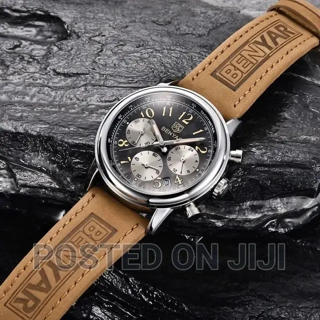 BENYAR Classic Rectangle Case Fashion Sport Chronograph