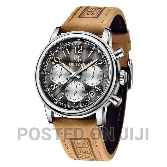 BENYAR Classic Rectangle Case Fashion Sport Chronograph