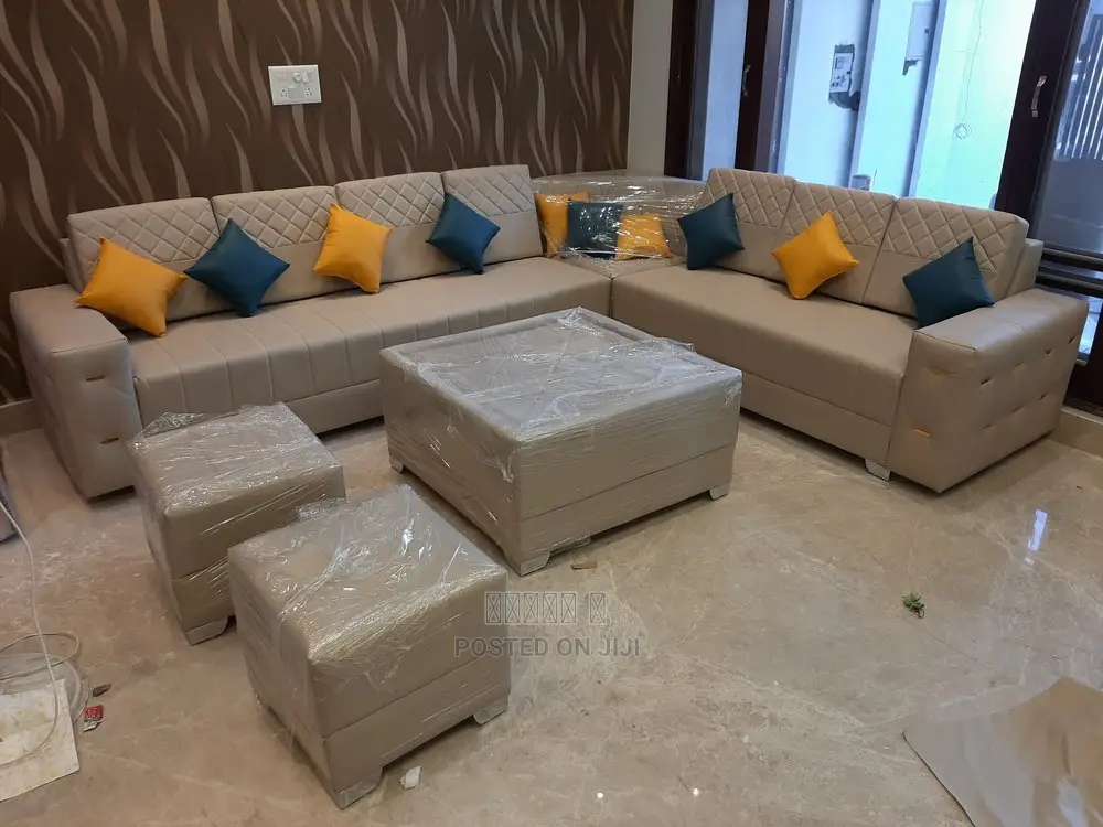 L Shaped Sofa With Table