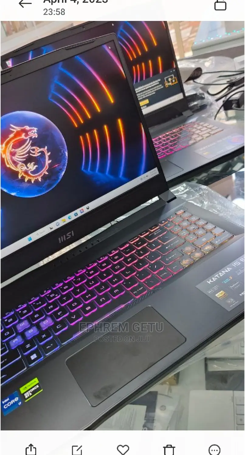 New Laptop MSI Katana GF76 16GB Intel Core I7 SSD 1T