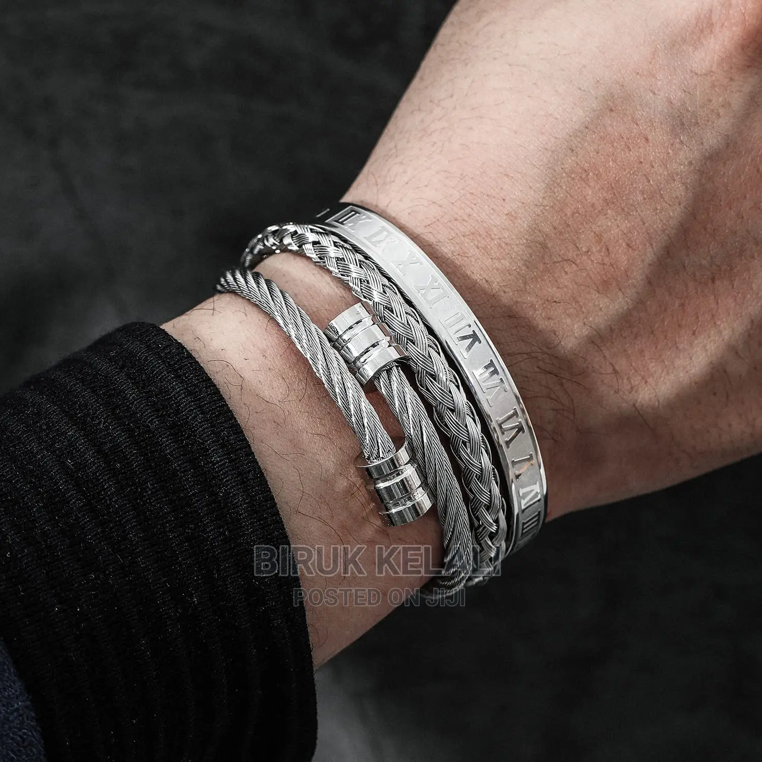 Luxury 3pcs/Set Stainless Steel Bracelet
