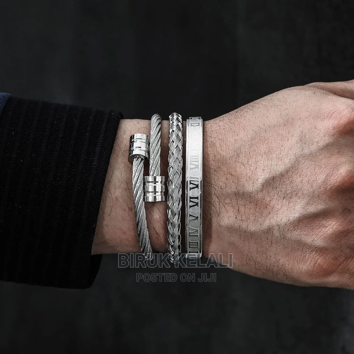 Luxury 3pcs/Set Stainless Steel Bracelet