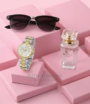 Polo Air Women's Wristwatch Perfume Glass Set