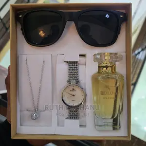 Polo Air Women's Wristwatch Perfume Glass Set