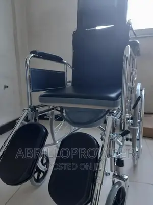Lightweight Durable Recliner Portable Wheelchair COMMODE