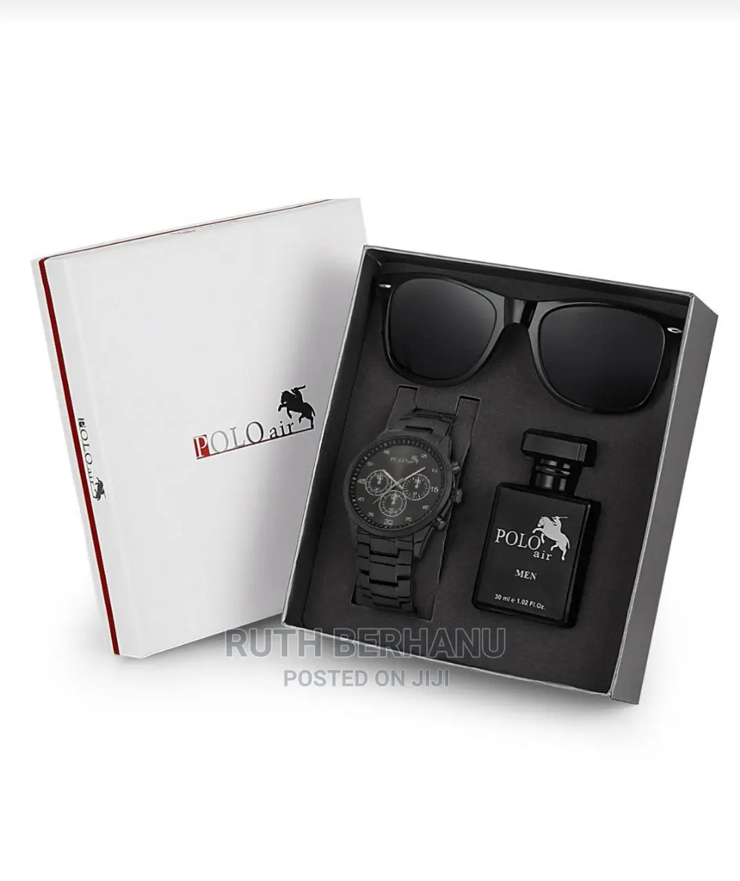 Polo Air Men's Perfume Watch Glass Set