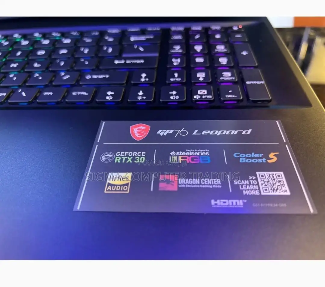 New Laptop MSI GP75 Leopard 16GB Intel Core I7 SSD 1T
