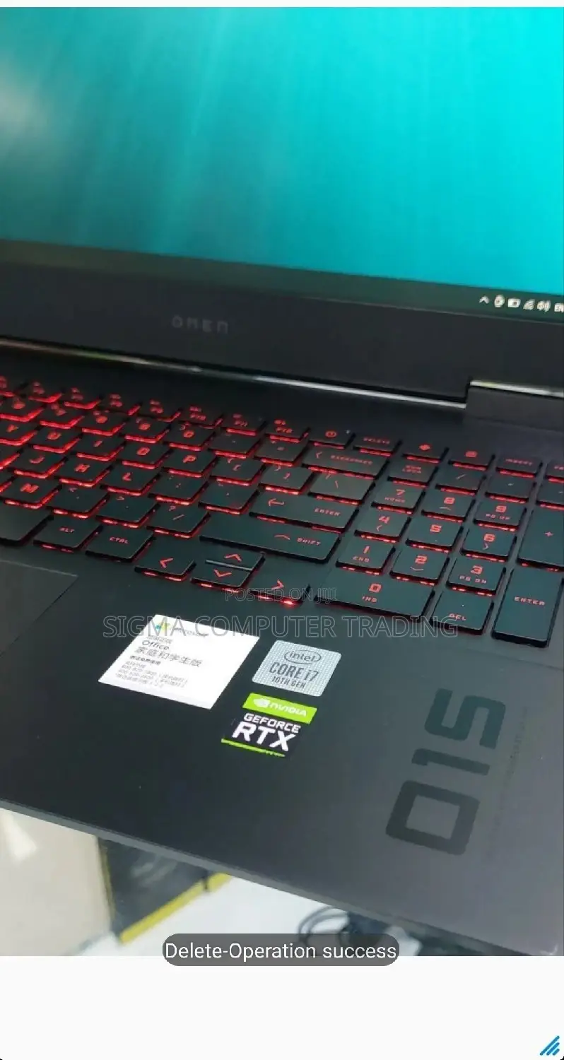 New Laptop HP Omen 15 16GB Intel Core I7 SSD 1T