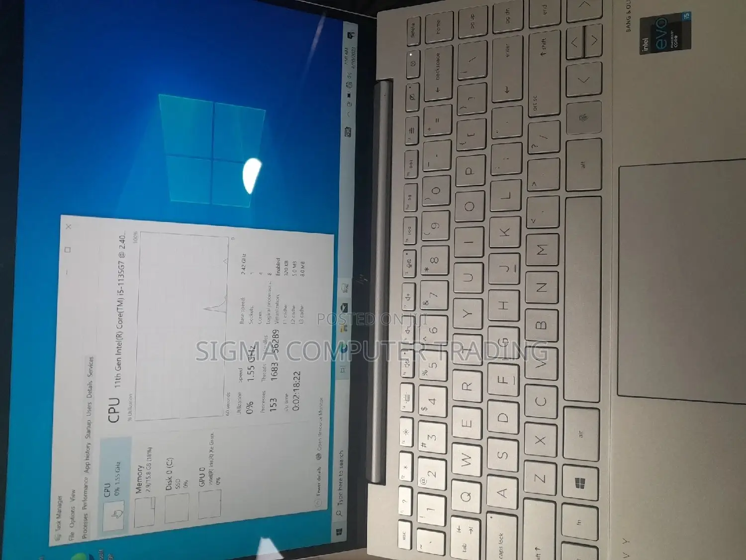 New Laptop HP Envy 13t 16GB Intel Core I5 SSD 512GB