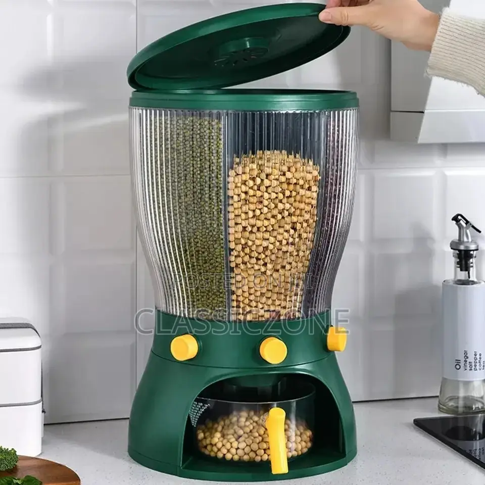 Rotating Cereal Storage Barrel